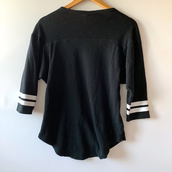 Pink Victoria’s Secret black shirt size xs - Picture 3 of 4